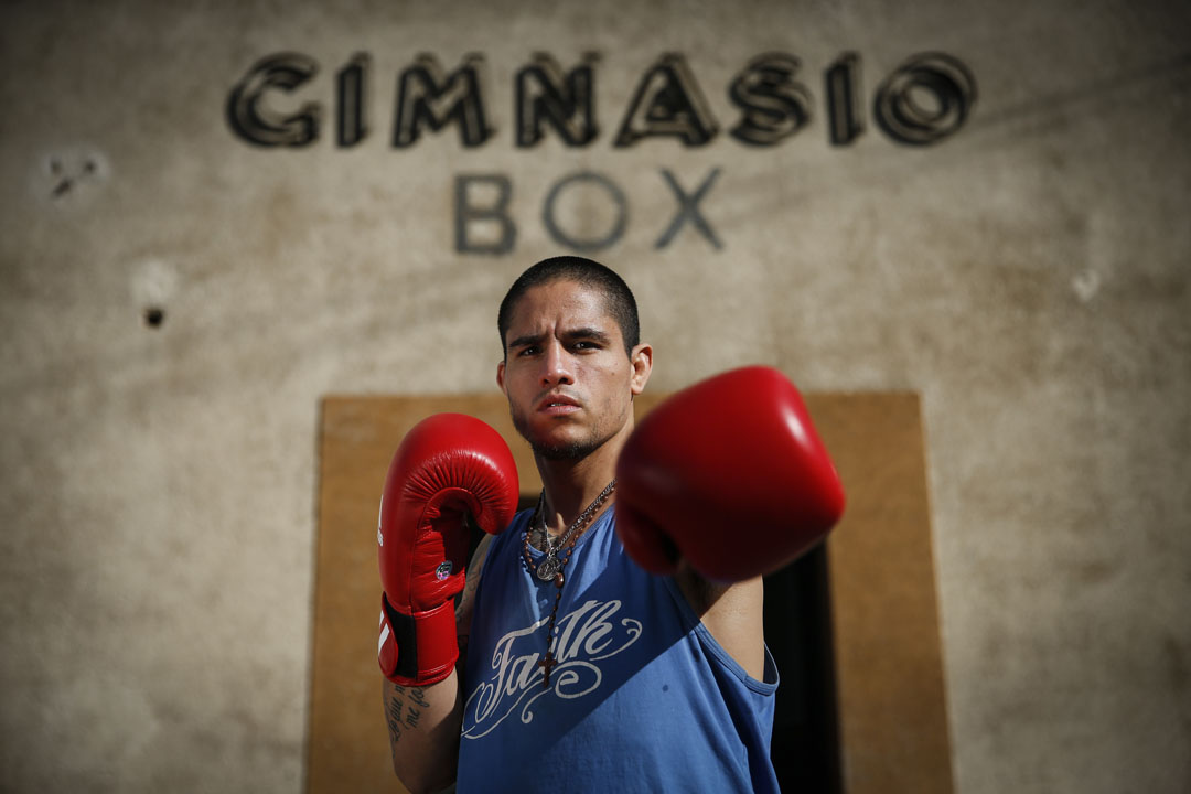 BUENOS AIRES, ARGENTINA - JULY 16: Lightweight boxer Ignacio Perrin of Argentina during a training session at CeNARD on July 16, 2015 in Buenos Aires, Argentina. (Photo by Gabriel Rossi/LatinContent/Getty Images)