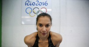 VICENTE LOPEZ, ARGENTINA - JUNE 15: Argentine artistic gymnast Ailen Valente poses during an exclusive portrait session at Gimnasio Argym on June 15, 2016 in Vicente Lopez, Buenos Aires, Argentina. (Photo by Gabriel Rossi/LatinContent/Getty Images)