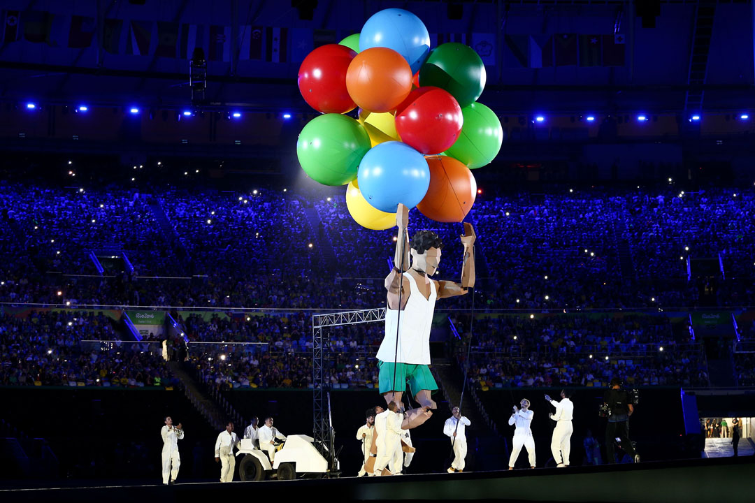 RIO DE JANEIRO, BRAZIL - SEPTEMBER 07: Performers entertain during the Opening Ceremony of the Rio 2016 Paralympic Games at Maracana Stadium on September 7, 2016 in Rio de Janeiro, Brazil. (Photo by Hagen Hopkins/Getty Images)