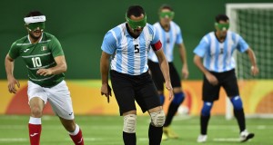 IO DE JANEIRO, BRAZIL - SEPTEMBER 09: Silvio Velo during the Men's Football 5-a-side between Argentina and Mexico at the Olympic Tennis Centre on Day 2 of the Paralympic Games on September 9, 2016 in Rio de Janeiro, Brazil. (Photo by Bruna Prado/Getty Images)